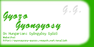 gyozo gyongyosy business card