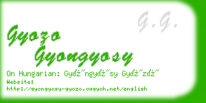 gyozo gyongyosy business card